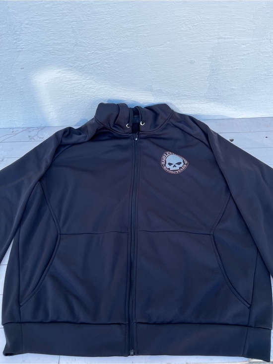 Harley-Davidson Other - Harley-Davidson Black Hoodie with Orange Trim